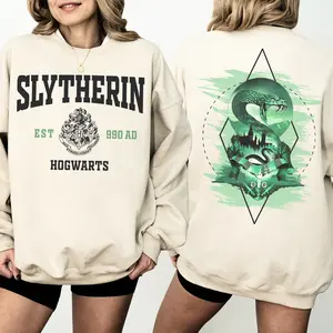Slytherin Hogwarts Sweatshirt, Snake House Crewneck, Malfoy, Slytherin boy Sweatshirt, Magical Wizard Castle Book Sweatshirt & Hoodie, Spicy Booktok, Bookish Sweatshirt, Hogwarts House Sweatshirt, Wizard School Sweatshirt, HP Wizard Sweatshirt