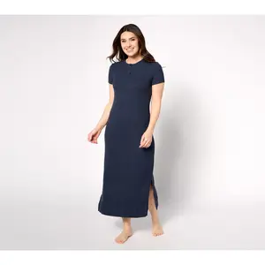 Barefoot Dreams Regular Malibu Collection Ultra Soft Rib Henley Dress