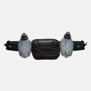 NATHAN TrailMix Plus 3.0 Insulated Hydration Belt with Updated Holster Design & Expanded Pockets for Secure One-Handed Access Jogging Equipment