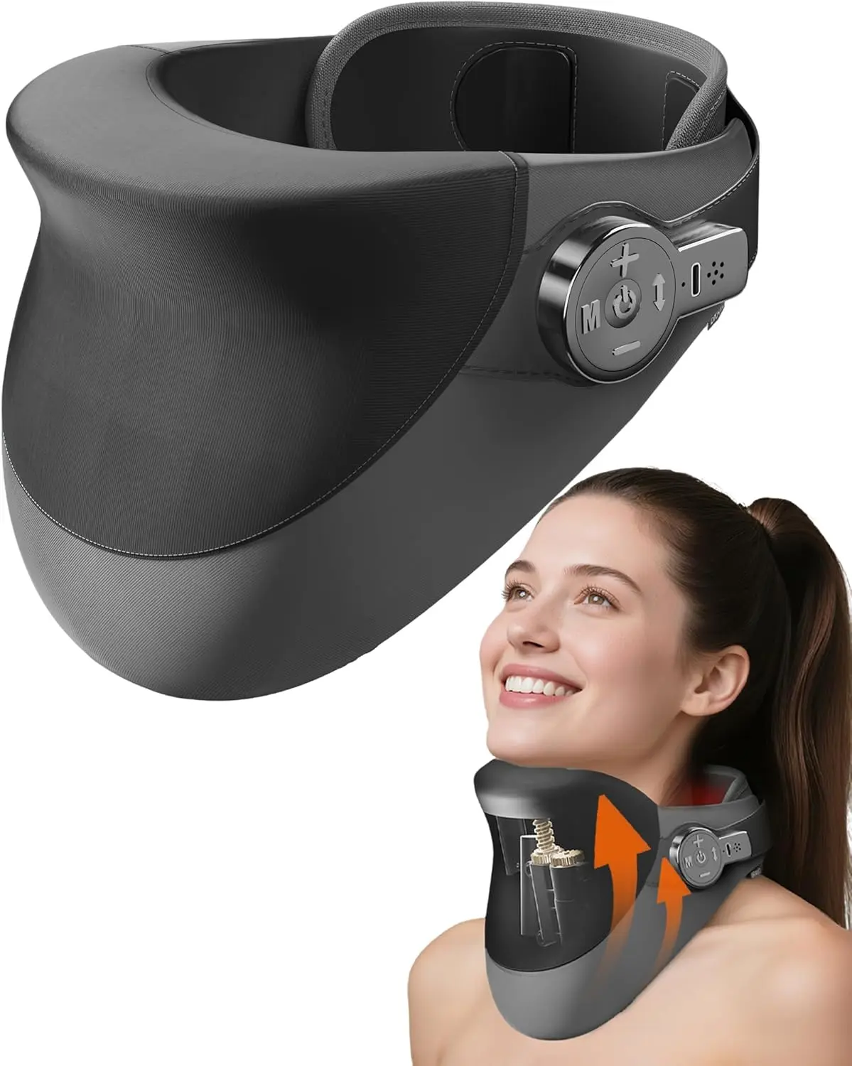 CXGTCI Neck Brace with Thermal Function Massage for Neck Relief and Comfort