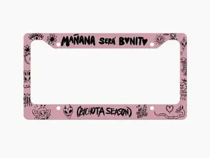 MSB Pink License Plate Frame 002, Car Accessories