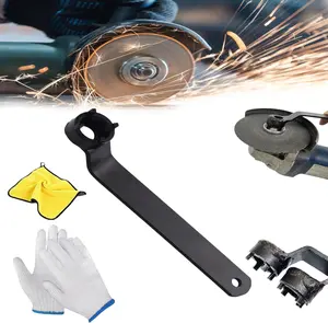 Angle Grinder Wrench, 4-Prong Spanner for 4-1/2”–9” Grinders 4 Hole 5/8-11 Lock Nuts, Durable Steel, 1-3/8" Offset Ideal for Thick Pads & Discs, Easy to Use, Pack of 1,dealsforyoudays