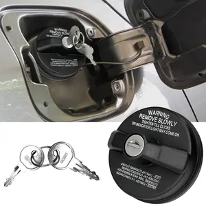 Locking Gas Cap W/2 Keys,Lock Fuel Cap Replace,Compatible With Chevy Honda Nissan Acura Mazda Cadillac GMC Vehicle 4Runner FJ Cruiser Silverado Camaro And More,Replace#10504 77300-47020,Auto Parts