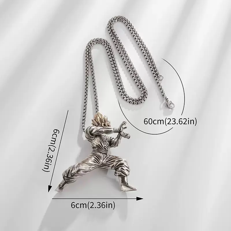 Son Goku Saiyan Necklace Dragon Ball Goku Saiyan Pendant Necklace - Gold