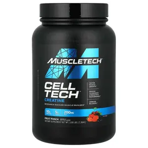 Cell-Tech Creatine Powder Fruit Punch 3 lbs (1.36 kg) Muscle Growth & Recovery Supplement
