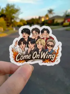 Come on Wing Hot Ones Armyy Sticker, BTTTTTSS 2.0 Ariiiiiraaaang Sticker
