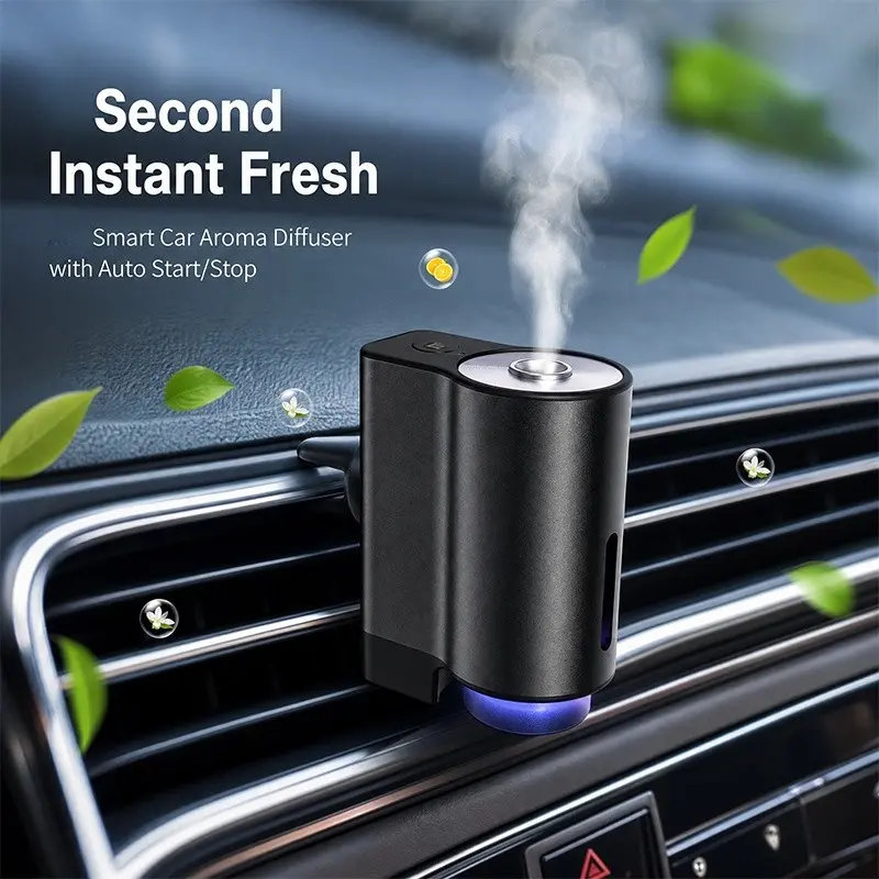 Intelligent car aroma diffuser, air freshener dispenser, Car Diffusers for Essential Oils, car air freshener, Car fragrance, automatic spray, three adjustable modes, aromatic Para Carro 3-piece essential oil set, festival gift, birthday gift