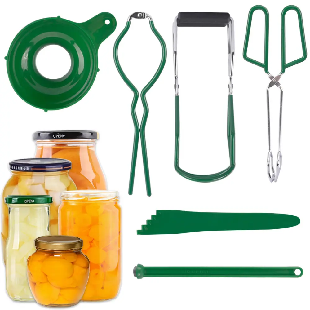 Nw 1Lbs 6-piece Canning Supplies Starter Kit Canner Tools for Water Bath and Pressure Canning Utensil Set includes Jar Lifter, Tongs, Funnel, Wrench, Lid Lifter for Beginners