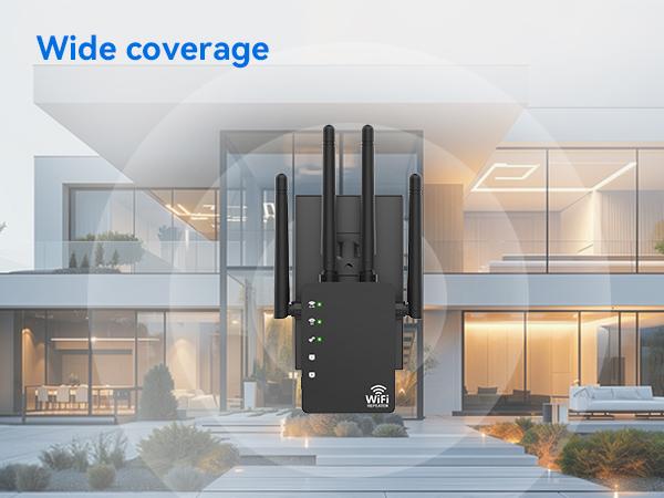 RAGOAT Dual-Band WiFi Repeater with Ethernet Port, Triple Mode Long-Range Home WiFi Extender Signal Booster (12880 Sq Ft Coverage, 105 Devices Supported), 2026 Wireless Internet Extender