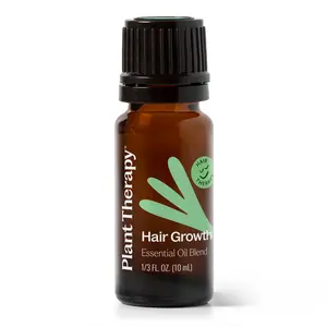 Plant Therapy Hair Therapy Essential Oil Blend 10 mL (1/3 oz) Strengthen, Repair and Grow Hair, 100% Pure, Undiluted, Essential Oil Blend, Includes Rosemary Essential Oil for Natural Haircare