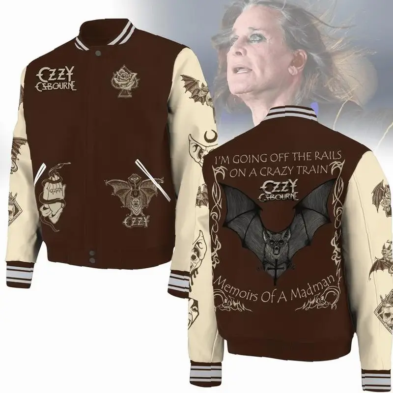 Professional Ozzy Osbourne Bomber Baseball Jacket, Singer Varsity Jacket, Music Artist Sport Shirt, Comfortable Unisex Bomber, Trendy Outfit, Gift For