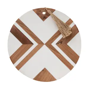 Foreside Home & Garden 12" Round Resin Cutting Board