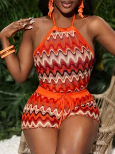 Women's Trendy Top and Shorts Set, Comfortable Homeewear Sleepwear, Casual Fitted Letter Pattern, All Seasons Wear