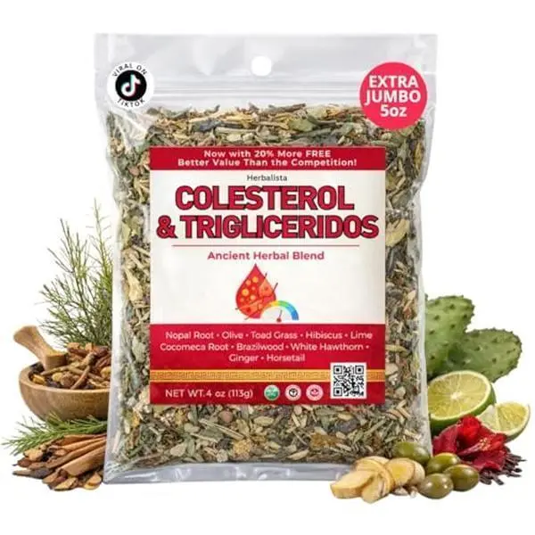 Herbalista - Colesterol Herbal Compound Tea 5oz (141g) – 100% Natural Infusion – Compuesto Ancestral Hierbas Naturales – Makes 40+ Cups – Herbal Mixture – Té Bienestar Ancestral – Non-GMO | No Cafeína