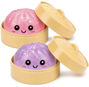 Mystery Squishy Dumpling Toy - Cute Kawaii Glitter Stress Ball with Surprise Color, Soft Fidget Sensory Gift for Kids & Adults (1 Random Pick), Novelty Stress Relief Toy for Various Occasions mid-year sale sensory fidget toy rebound creative release