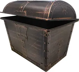 Large Plastic Treasure Chest Classroom Rewards Pirate Party Goody Box (TCR8759) (Pack of 1) Organiser