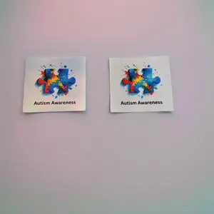 Autism Awareness Puzzle Piece Square Vinyl Sticker for Support Advocacy Symbol of Solidarity and Support Ideal for Advocates
