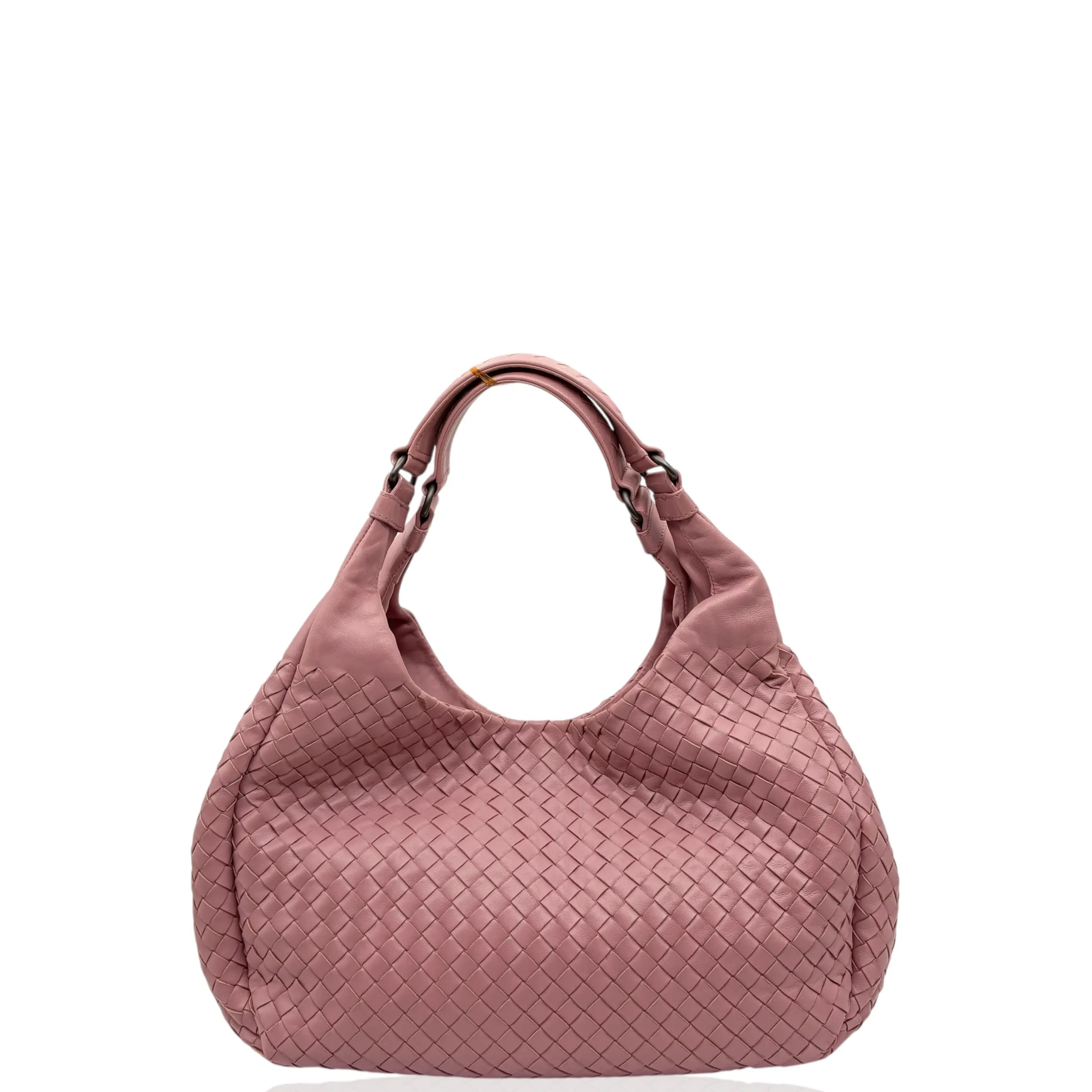 Pre-owned BOTTEGA VENETA Leather tote bags Tote Bag Calfskin Intrecciato Dark Pink (qy030126b3)