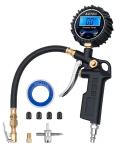 【Valentine's Day Gift】AstroAI Digital Tire Pressure Gauge with Inflator 250 PSI Air Chuck & Compressor Accessories Accuracy Measurement Durable Brass Components Automotive Vehicle Tool