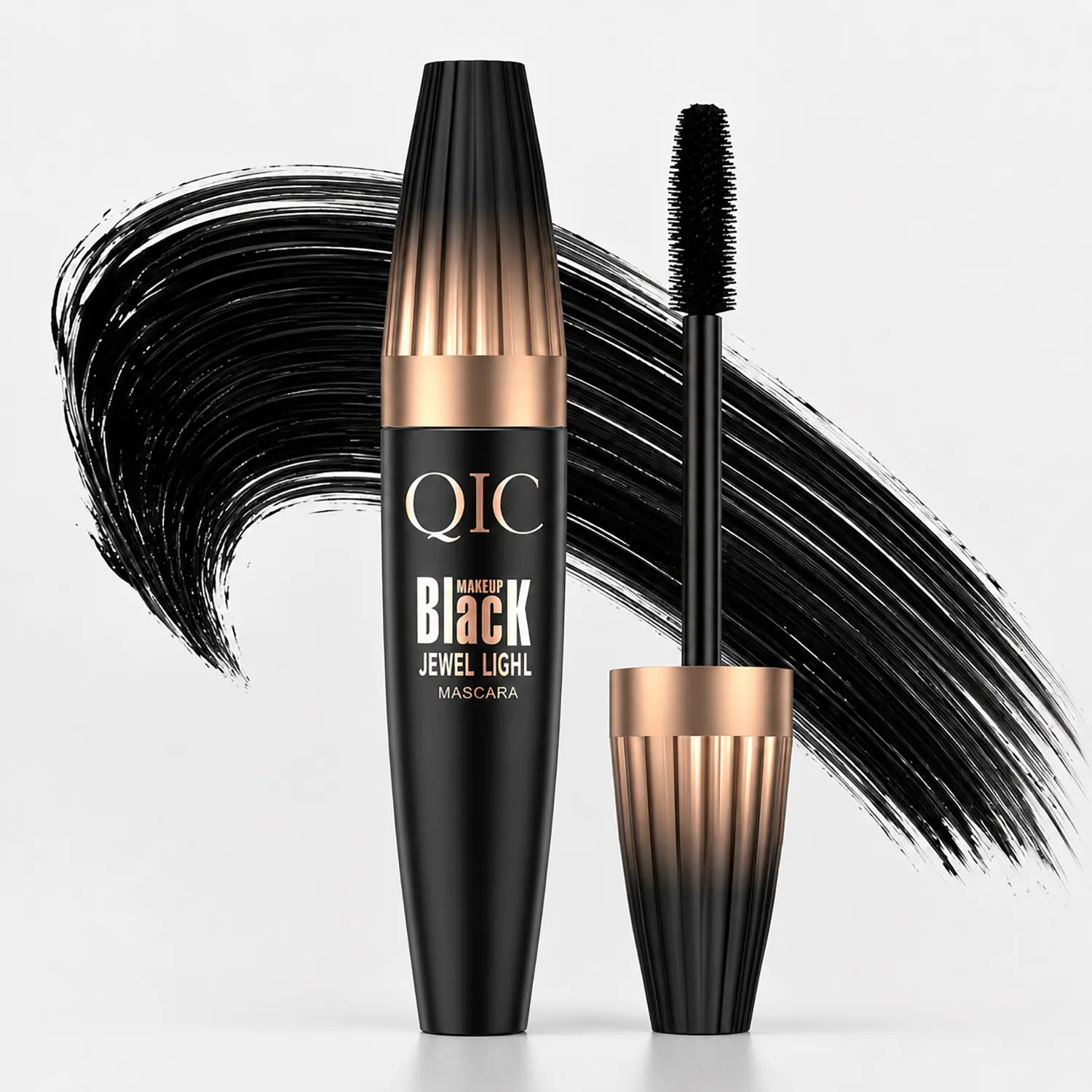 Intense Black Tubing Mascara - Volumizing & Lengthening, 24-Hour Wear, Smudge-Proof, Clump-Free, Flake-Resistant, Buildable Volume, Lash Extension-Like Length & Fullness, Makeup for Fuller Lashes waterproof