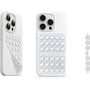 Suction Cup - Octo cup Buddy Sticky Grip Holder for  and Android - Removable Hands-Free Phone Accessories Holder for Selfies and Videos (White) - REMEMBER TO LEAVE A REVIEW. Thanks:)