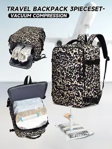 Vacuum Compression Travel Backpack, Backpack with Vacuum Pump Set, Suitable for Cabin Luggage, Dimensions 40X30X20 Cm, Laptops Up to 35.56 Cm, Packing Cubes Backpack, Backpack For Traveling On Airplane