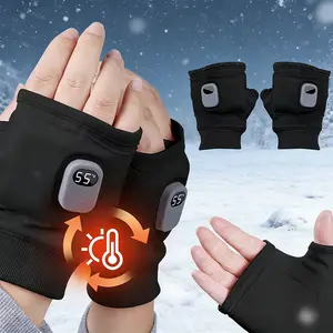 Wireless Heated Gloves with Touchscreen, Winter Warm Electric Heating Gloves, 3 Adjustable Temperature Settings, Ideal for Outdoor Hiking Skiing Riding, 1 Pair ,Heated Gloves, Multi Purpose Glove