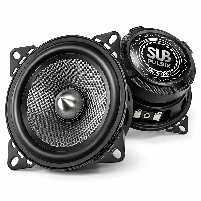 TANVSO Bullet Silver Series 4-Inch Car Midrange Speakers, 2-Pack 450W Peak, Glass Fiber Cone, Silver Bullet Head for Deep Bass & Clear Mids, Easy Installation for Car/Truck/SUV DIY Audio