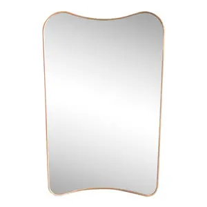 Alfie 24 in. W x 36 in. H Large Irregular Metal Framed Wall Mounted Mirror Alfie 24 in. W x 36 in. H Large Irregular Metal Framed Wall Mounted Mirror