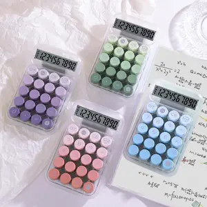 Gradient Color Calculator with Display, Transparent Mechanical Keyboard Design, Ideal Gift for Students & Office Workers, No Batteries Included, Calculator Price