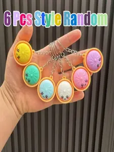 Cute Dumpling Key Chain Set, 1/3/6pcs, Classroom Rewards, Gift Bag Fillers, Birthday Party Gifts, Random Colors, All Seasons