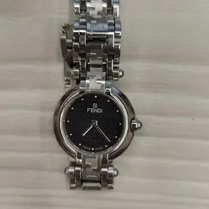 Fendi 24.5mm Stainless Steel Watch Black Dial MWP000275