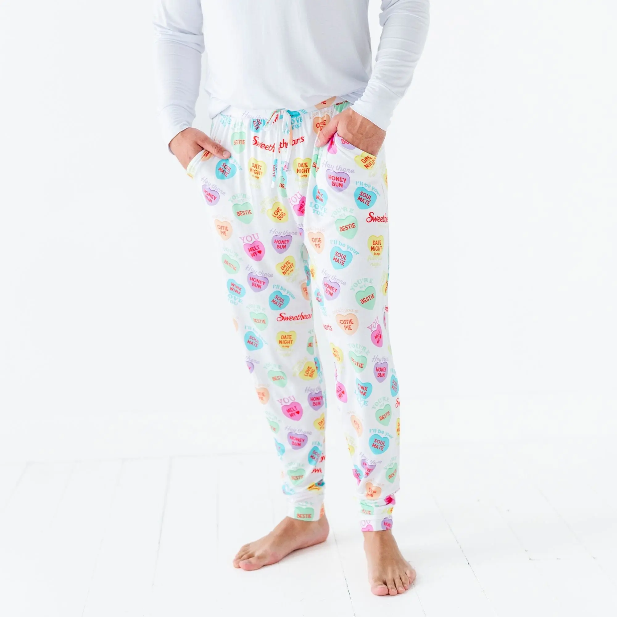 Sweethearts® Colorful Candy Hearts Men's Pants