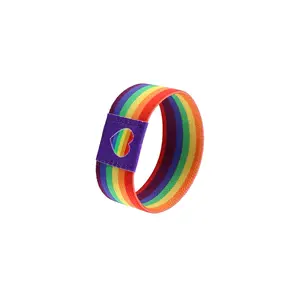 Rainbow LGBT Pride Bracelet Wristband for Women Men, Stretch Elastic Band, LGBTQ Pride Wrist Bands Bracelets for Pride Month 2024 Decorations Trans Lesbian Pride Stuff Accessories Outfits Merch Gifts