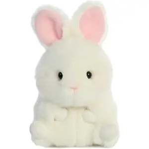 ® Playful Rolly Pet™ Stuffed Animal - Compact Size for On-The-Go Fun - for Adults, Kids, Birthdays, and Anniversaries - White 5 Inches