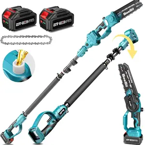 SeeSii 2 in 1 Cordless Pole Saw & Mini Chainsaw with 2 Batteries, Power Electric Polesaw for Tree Trimming, Chain Saw with Extension Pole, 16ft Reach, Limb Branch Cutter Pruner CH800   #TikTokShopBlackFriday
