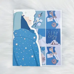 Winter Wonderland Sticker Book | Matte Sticker Paper | 10 Pages | Pixie Holo Foil