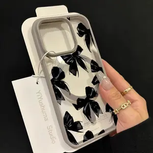 Luxury Magsafe Transparent Phone Case, Case For iPhone 16 Pro X XS MAX 11 12 13 14 15 Plus Series Case Magnetic Wireless Charge Cover, Decorative Phone Protective Cover