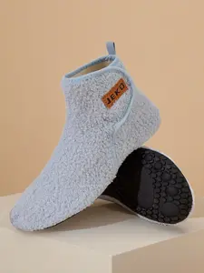 JEKO House Slippers-Unisex Fashion Comfortable Fuzzy Shoes, Soft Sole Non-Slip Silent Mid-Calf Indoor Outdoor Wear Footwear