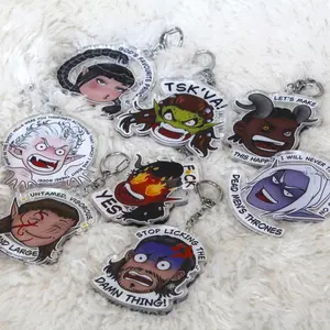 BG3 Acrylic Keychains, Cute, Durable, And Perfect For Bags, Keys, Or Gifts