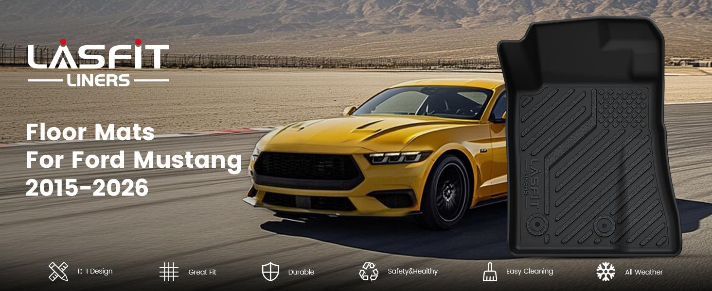 Lasfit fit for 2015-2026 Ford Mustang Floor Mats or Cargo Mat