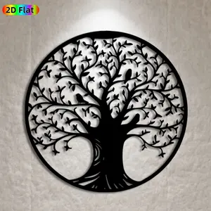 1pc Tree of Life Metal Wall Art, Tree of Life Statue Mural, Ideal Gift for New Year, Christmas, Nature & Home Decor Enthusiasts, Artistic Wall Sculptures, Perfect for Living Room Wall & Garden Fence Wall, Unique Year-Round Home Decor, Decoration