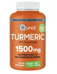 Qunol Turmeric 1.500 mg 220 Capsules - Edible Healthcare Supplement
