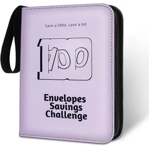 100 Envelope Challenge Binder, 2025 Upgrade 100 Envelopes  Saving Challenge, Savings Challenges Book with Challenge  to Save $5,050