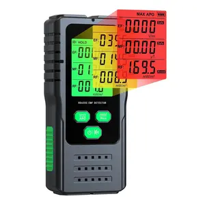 EMF Detector - 3-in-1 Electromagnetic  Meter for AC , AC Electric & Microwave Fields - Handheld EMF Reader for , Office &  Meters, Ideal for Non-Professional Users