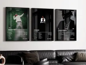 Ken Cars0n Album Poster Set of 3, Album Cover Print, Rap Poster, Cover Art Poster, No frame Decor Gift