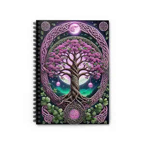 Unleash your creativity with the colorful Tree Of Life Spiral Notebook