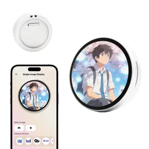 Electronic Anime Pin with HD Touchscreen, Digital Photo Pixel Display, Christmas Gift, Badge Tag Pin, Perfect Holiday Present