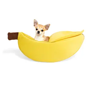 EveryYay Banana Hooded Cat Bed