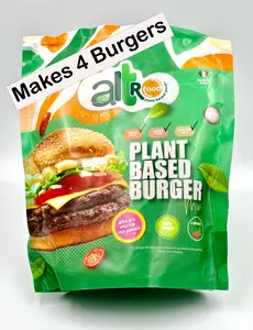 Altrofood Plant-Based Burgers & Sausages, Made in Italy, High Protein, Dairy Free, Soy Free, Gluten Free